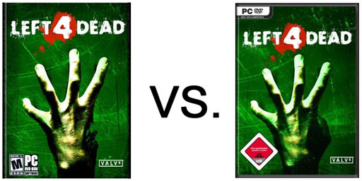 Left 4 Dead - Обложка L4D для продажи в Германии